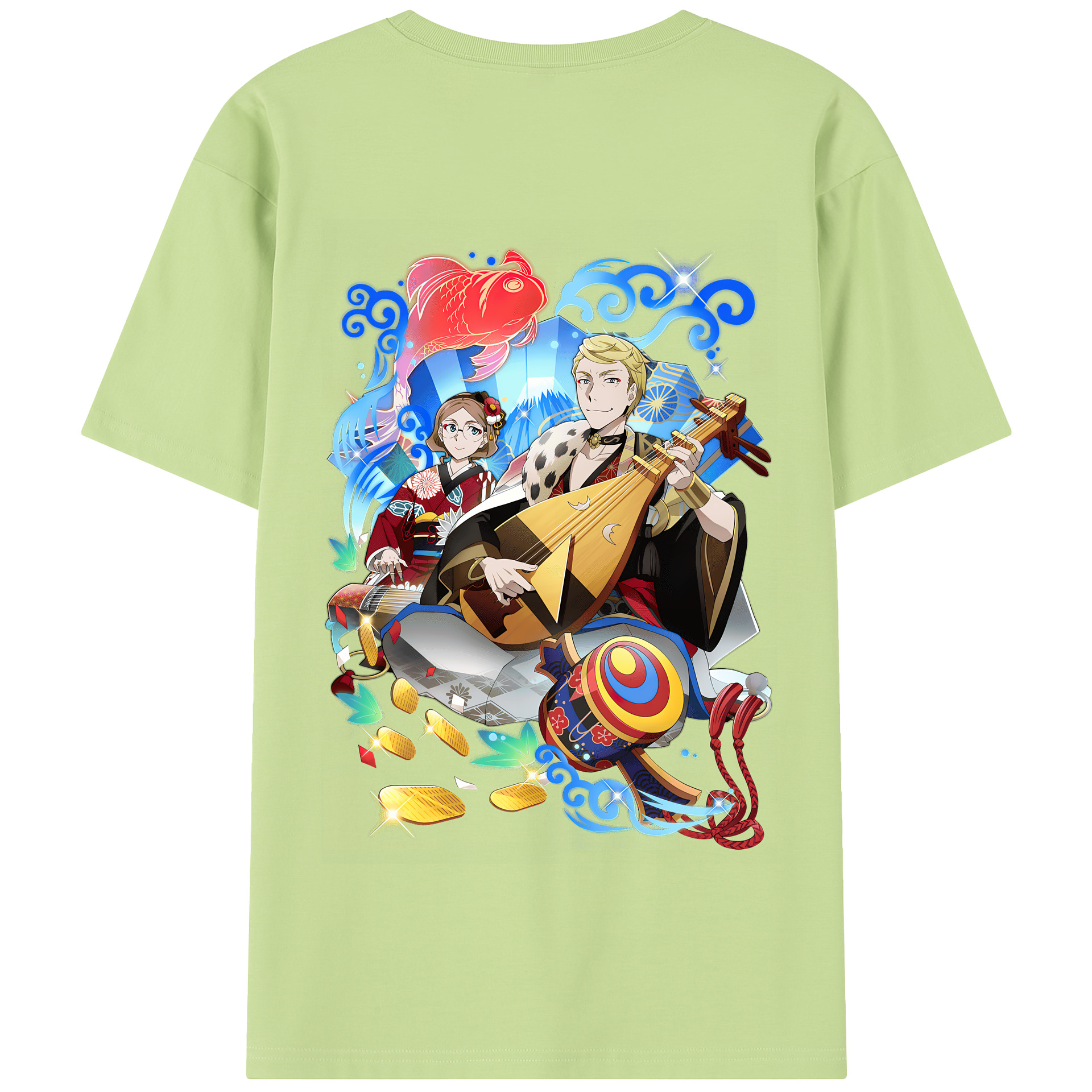 （画像用） 文豪ストレイドッグス Bungo Stray Dogs 綿100％半袖Tシャツ（背面プリント）
